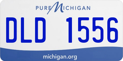 MI license plate DLD1556