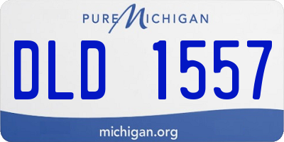 MI license plate DLD1557