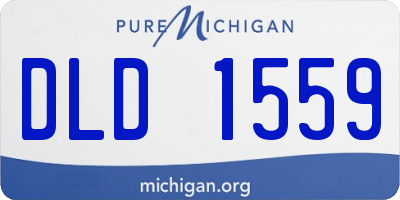 MI license plate DLD1559