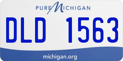 MI license plate DLD1563