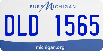 MI license plate DLD1565