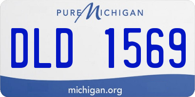 MI license plate DLD1569