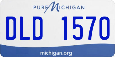 MI license plate DLD1570