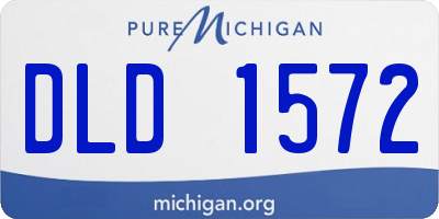 MI license plate DLD1572