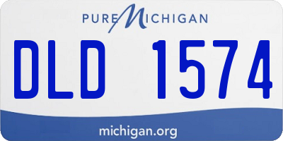 MI license plate DLD1574