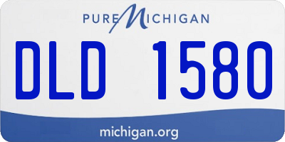 MI license plate DLD1580