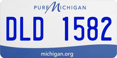 MI license plate DLD1582