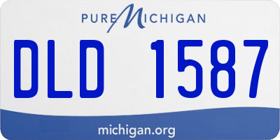 MI license plate DLD1587