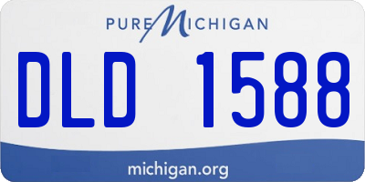 MI license plate DLD1588
