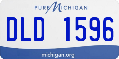 MI license plate DLD1596