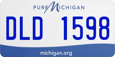 MI license plate DLD1598