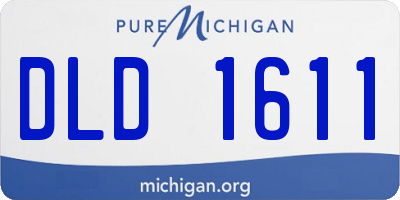 MI license plate DLD1611
