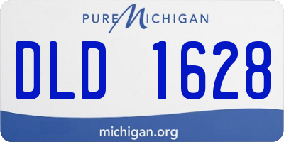 MI license plate DLD1628