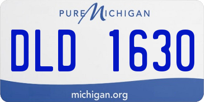 MI license plate DLD1630