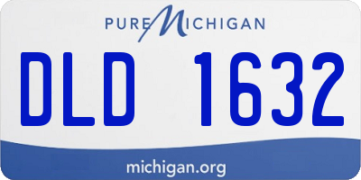 MI license plate DLD1632