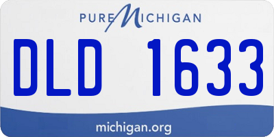 MI license plate DLD1633