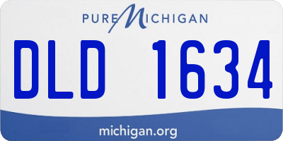 MI license plate DLD1634