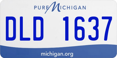 MI license plate DLD1637