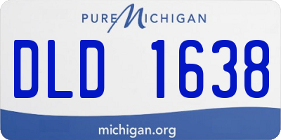 MI license plate DLD1638