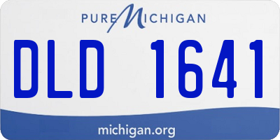 MI license plate DLD1641