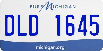 MI license plate DLD1645