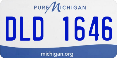 MI license plate DLD1646