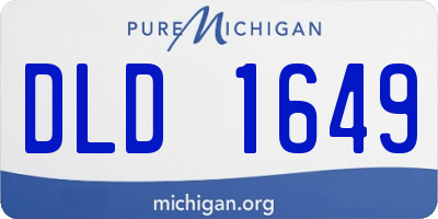 MI license plate DLD1649