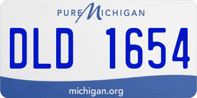 MI license plate DLD1654