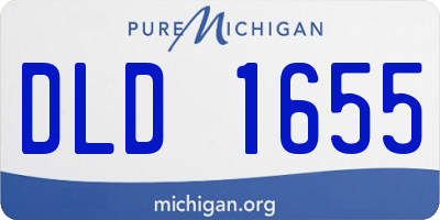 MI license plate DLD1655
