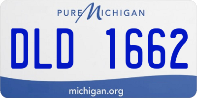 MI license plate DLD1662
