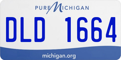 MI license plate DLD1664
