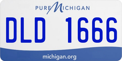 MI license plate DLD1666
