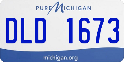 MI license plate DLD1673