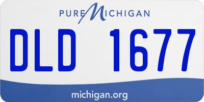 MI license plate DLD1677