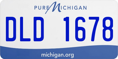 MI license plate DLD1678