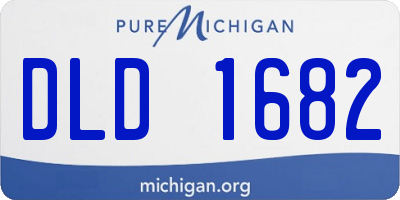 MI license plate DLD1682