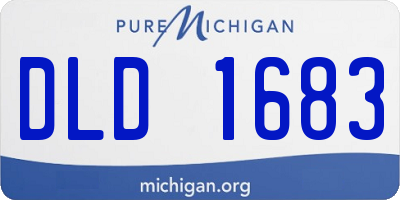 MI license plate DLD1683