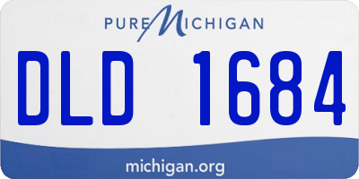 MI license plate DLD1684