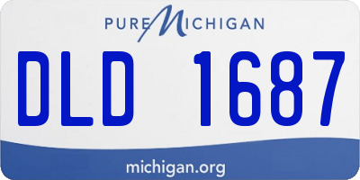 MI license plate DLD1687