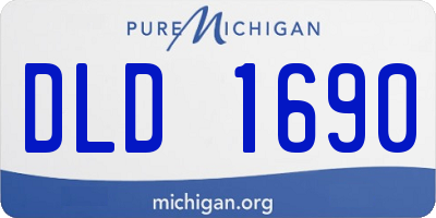 MI license plate DLD1690