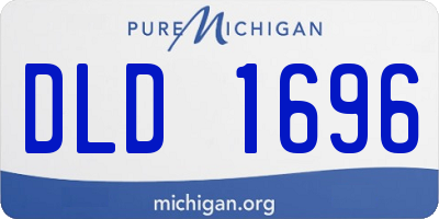MI license plate DLD1696