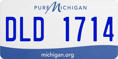 MI license plate DLD1714