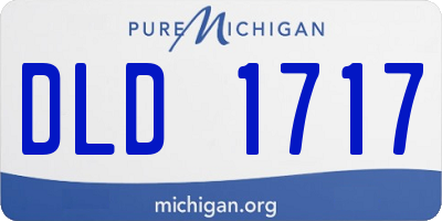 MI license plate DLD1717
