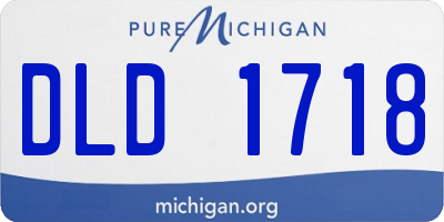 MI license plate DLD1718