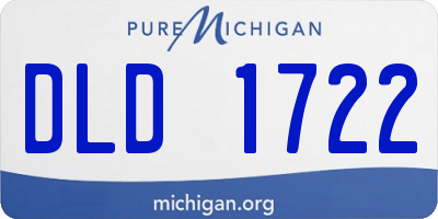 MI license plate DLD1722