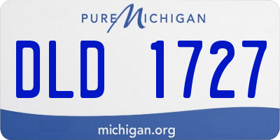 MI license plate DLD1727