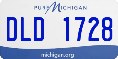 MI license plate DLD1728