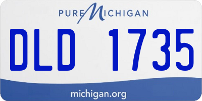 MI license plate DLD1735