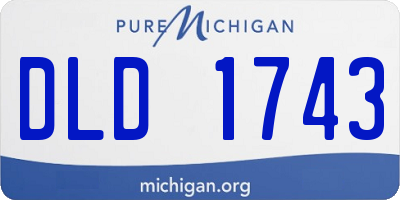 MI license plate DLD1743
