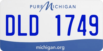 MI license plate DLD1749